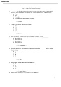 A&P II Exam One Review Questions