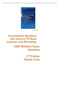 EXAMINATION QUESTIONS AND ANSWERS IN BASIC ANATOMY AND PHYSIOLOGY MARTIN CAON