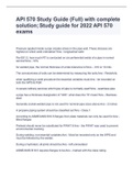 API 570 Study Guide &lpar;Full&rpar; with complete solution&semi; Study guide for 2022 API 570 exams