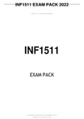 INF1511 EXAM PACK 2022