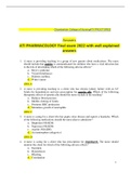 ATI&lowbar;PHARMACOLOGY&lowbar;PROCTORED&lowbar;EXAM&lowbar;2022&lowbar;&lowbar;&lowbar;Correct&lowbar;&lowbar;&lowbar;Verified&lowbar;Questions&lowbar;with&lowbar;Answers&lowbar;&lowbar;Already&lowbar;Graded&lowbar;A&period;p&period;docx
