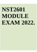 NST2601 MODULE EXAM 2022.