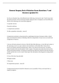 General Surgery End of Rotation Exam Questions 7 and Answers (graded A+)