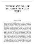 THE RISE AND FALL OF JET AIRWAYS - A CASE STUDY