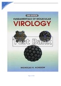 TEST BANK for Fundamentals of Molecular Virology 2nd Edition by Acheson.  