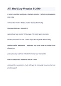 ATI Med Surg Practice B 2019 COMPLETE SOLUTION &lpar; A&plus; GRADED 100&percnt; VERIFIED&rpar;