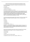 HESI 2022 NEW PRACTICE EXAM QUESTIONS AND ANSWERS SOLUTION