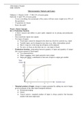 Microeconomics: Markets and Games Notes from ALL Lectures
