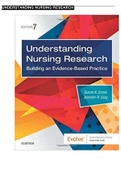 TESTBANK FOR understanding-nursing-research-7th-edition-susan-grove-jennifer-gray