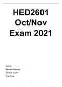 HED2601 Exam