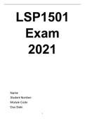 LSP1501 Exam