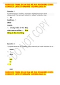 NUR6521 FINAL EXAM Q& AS ALL ANSWERS 100&percnt; CORRECT LATEST UPDATE  DOWNLOAD A&plus;