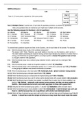 CUNY Hunter College CHEM 120 Exam 2 S18 KEY (All Answers are Correct)