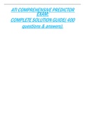 bundle for ATI COMPREHENSIVE C.180 Questions with Answers-Latest Update