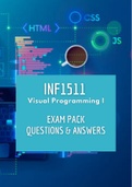INF1511 - Exam pack (Questions and answers)