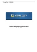 CompTIA Net+ Study Test Bank