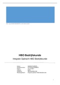 Cijfer 9 I Eindopdracht HBO Bachelor Bedrijfskunde Fase 1 I Integrale Opdracht HBO Bedrijfskunde