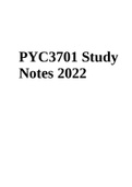 PYC3701 Study Notes 2022