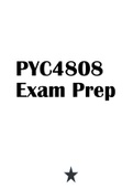 PYC4808 Exam Prep
