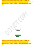 MHI HEALTH ASS 2022&sol;2023 HESI EXIT V3 NEW 160 QUESTIONS AND ANSWERS WITH COMPLETE SOLUTIONS LATEST UPDATE 2022&sol;2023 DOWNLOAD A&plus;