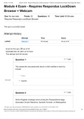 PSYC 140 - Module 4 Exam - Requires Respondus LockDownBrowser &plus; Webcam - Portage Learning