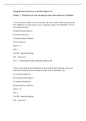 Managing Human Resources, Gomez-Mejia - Exam Preparation Test Bank (Downloadable Doc)