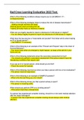 Red Cross Learning Evaluation Test&comma; 2022 &lpar;answered&rpar;