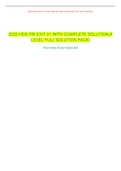 2022 HESI RN EXIT V1 WITH COMPLETE SOLUTION&lpar;A LEVEL FULL SOLUTION PACK&rpar; updated and graded A