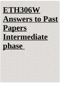 ETH306W Answers to Past Papers Intermediate phase 