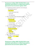 Rasmussen College MDC III NUR 2502 exam questions and answers verified best rated a&plus; guaranteed success latest update 2022 