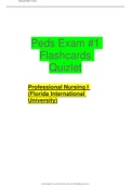 Peds Exam #1 Flashcards Quizlet  Professional Nursing I (Florida International University)-NUR 3805