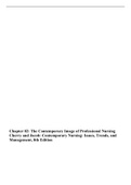 Chapter 02: The Contemporary Image of Professional Nursing Cherry and Jacob: Contemporary Nursing: Issues, Trends, and Management, 8th Edition