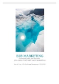 Summary of the book "Customer Value Marketing" from J-P.R. Thomassen (2020) from the course B2B-Marketing