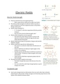 OCR-A A2 Level Electric Fields Notes