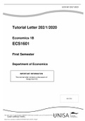 Economics 1B (ECS1601) Complete Study Notes Graphs