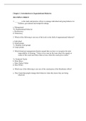 Organizational Behavior, Nahavandi - Exam Preparation Test Bank (Downloadable Doc)