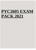 PYC2605 EXAM PACK
