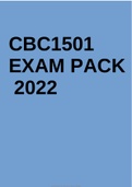 CBC1501 EXAM PACK 2022