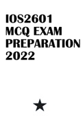 IOS2601 MCQ EXAM PREPARATION 2022