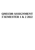 QMI1500 ASSIGNMENT 3 SEMESTER 1 & 2 2022 