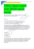 TNCC final exam test 2022 open book Graded A&period;