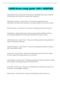 CAPM Exam study guide 100&percnt; VERIFIED