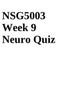 NSG5003 Week 9 Neuro Quiz 2022