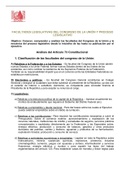 FACULTADES LEGISLTAVIAS DEL CONGRESO DE LA UNION Y PROCESOS LEGISLATIVOS