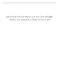 Advanced Practice Nursing in the Care of Older Adults 2nd Edition Kennedy-Malone Test Bank