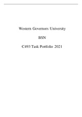  Western Governors University  BSN  C493 Task Portfolio 2021