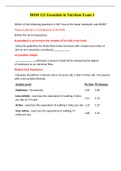 BIOD 121 Essentials in Nutrition Exam 3 -  Portage Learning