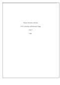 Western Governors University C493&colon; Leadership and Professional Image Task 2 2020