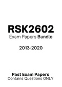 RSK2602 - Exam Questions PACK (2013-2020)