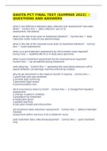 DAVITA PCT  BUNDLE&colon;  DAVITA PCT FINAL TEST &lpar;SUMMER 2022&rpar; & PCT Test Davita 2022 & PCT Davita Exam  